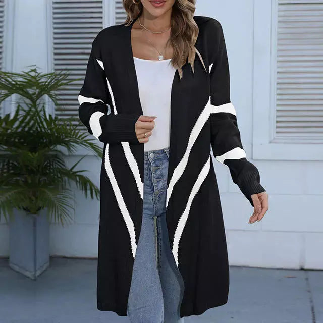 Levoire | Gilet Long Et Élégant Pour Dames Noir