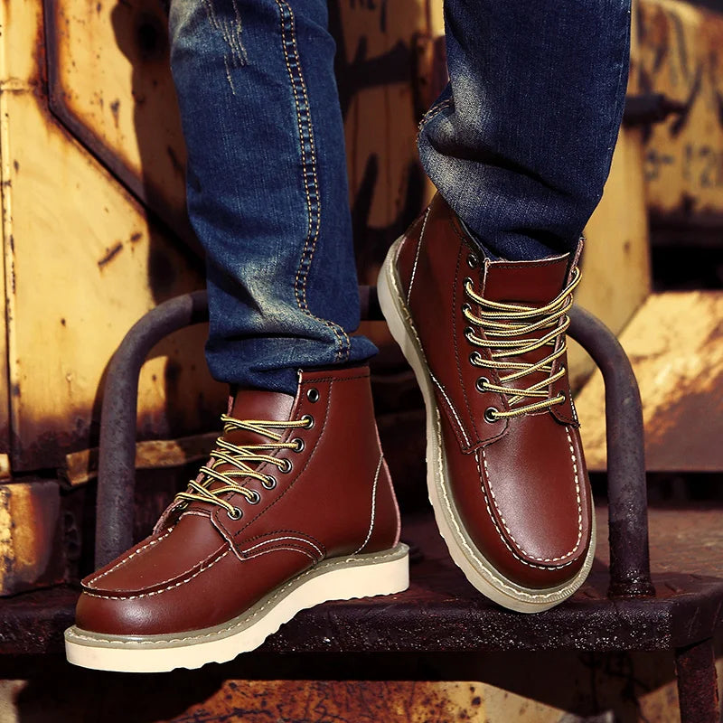 Levoire | Chaussures En Cuir Rétro châtaigne