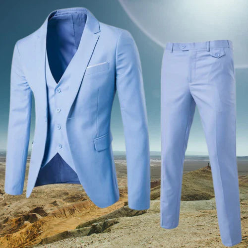 Levoire | Costume De Printemps Luxueux Bleu clair
