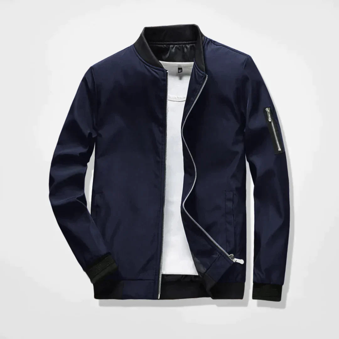 Levoire | Veste Bomber Légère Pour Hommes bleu foncé
