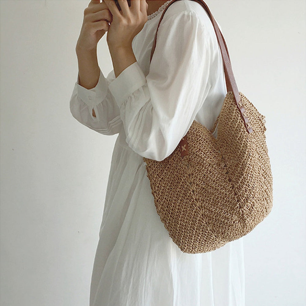 Levoire | Sac Hobo Femme Grande Épaule En Paille