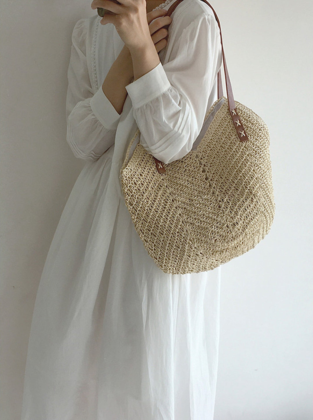 Levoire | Sac Hobo Femme Grande Épaule En Paille