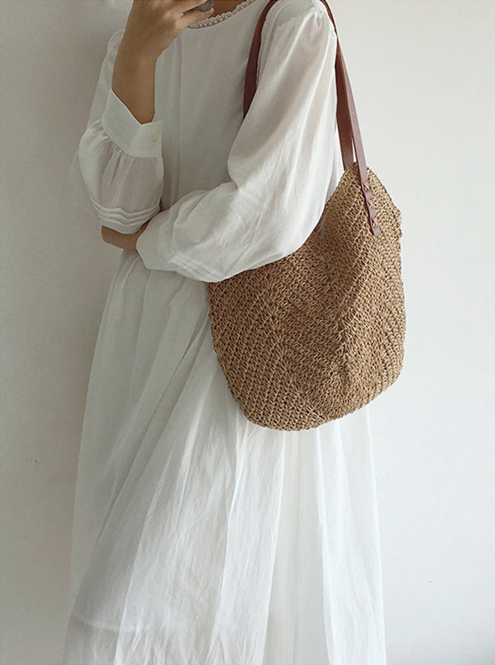 Levoire | Sac Hobo Femme Grande Épaule En Paille