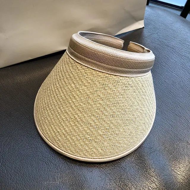 Levoire | Chapeau de paille avec Style Élégant et Protection Solaire pour Femmes Beige 56-60CM