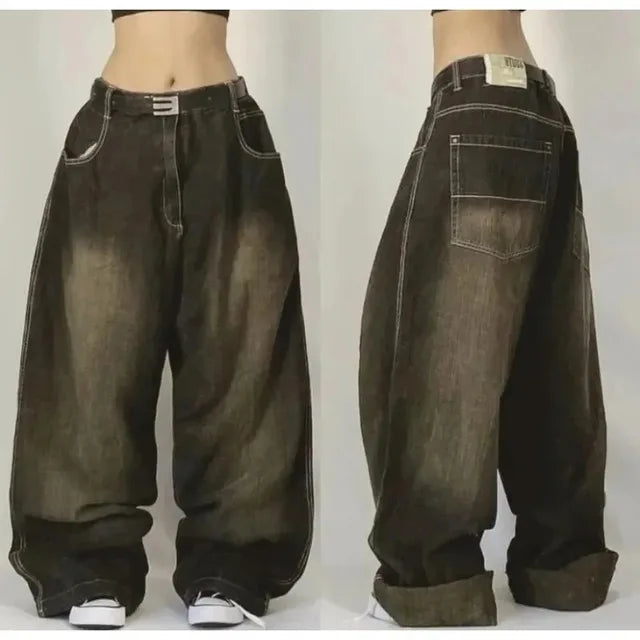 Levoire | Unisex Retro Baggy Cargo Jeans