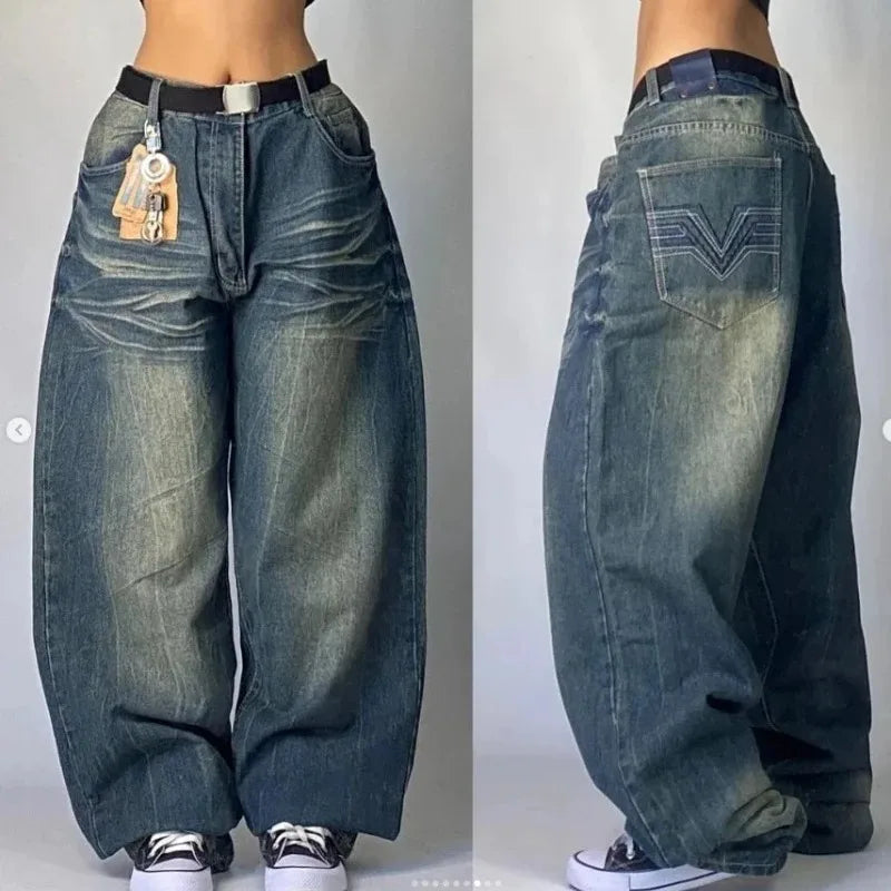 Levoire | Unisex Retro Baggy Cargo Jeans