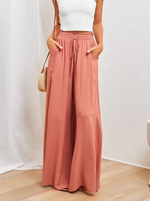 Levoire | Pantalon Décontracté À Jambe Large Orange