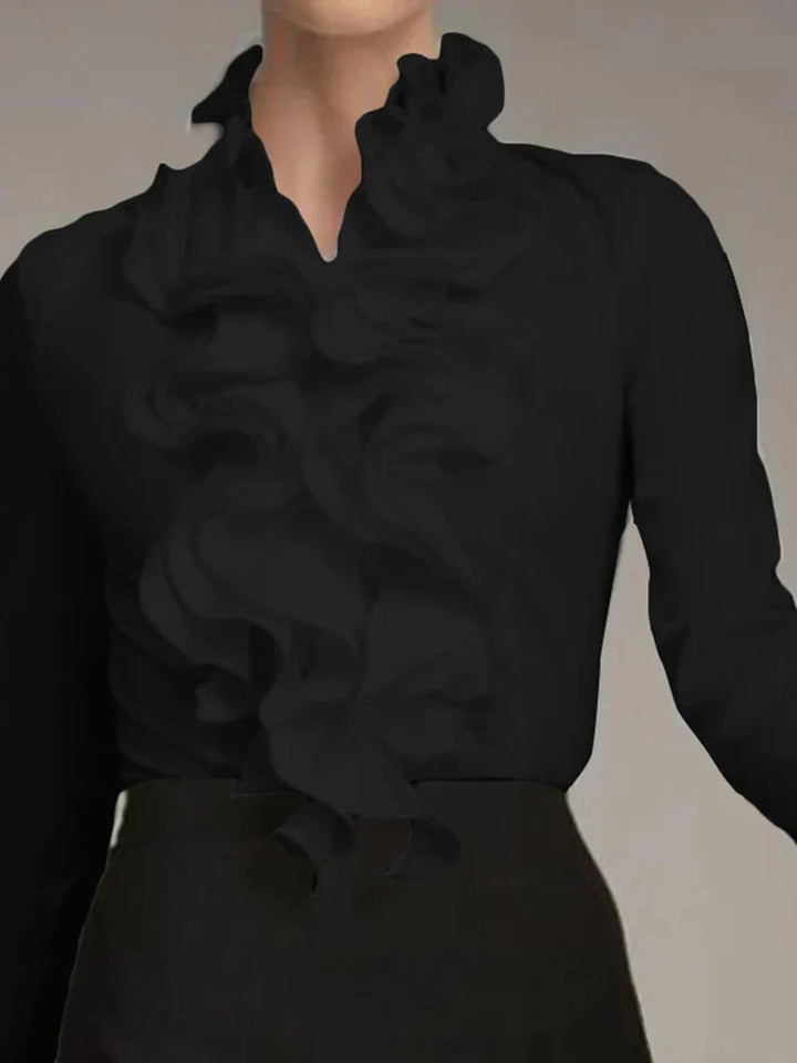 Levoire | Femme Blouse Asymétrique Avec Patte De Boutonnage