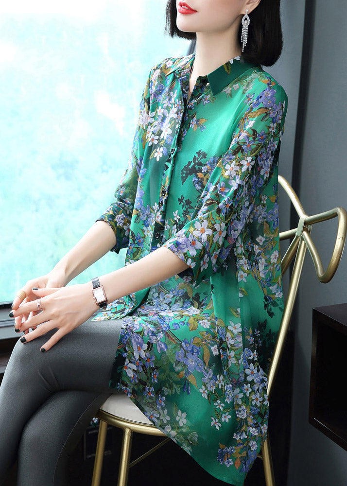 Levoire | Chiffon blouse col Peter Pan
