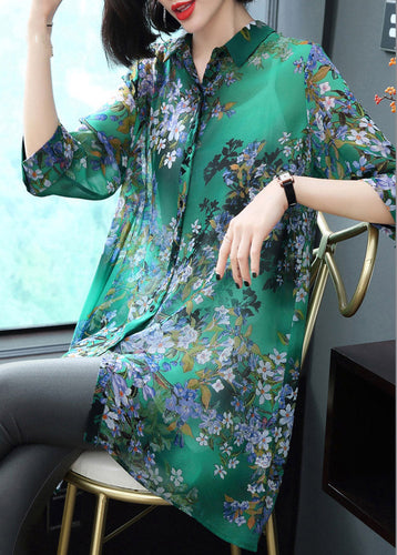Levoire | Chiffon blouse col Peter Pan