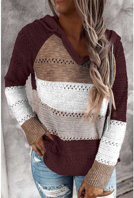 Levoire | Pull Chaud Pour Femmes Bourgogne