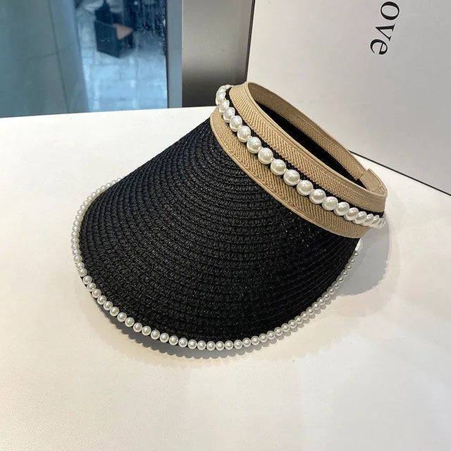 Levoire | Élégance Solaire - Chapeau d'Été avec Protection UV et Grande Visière pour Femmes Noir