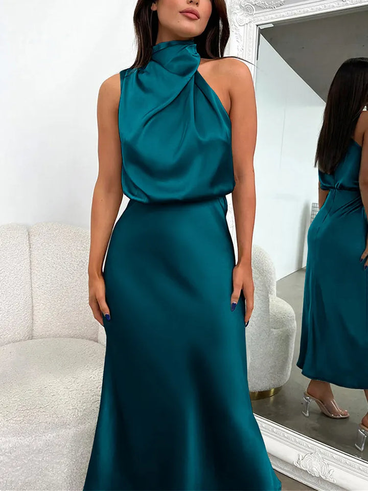 Levoire | Robe Maxi Satin Élégante