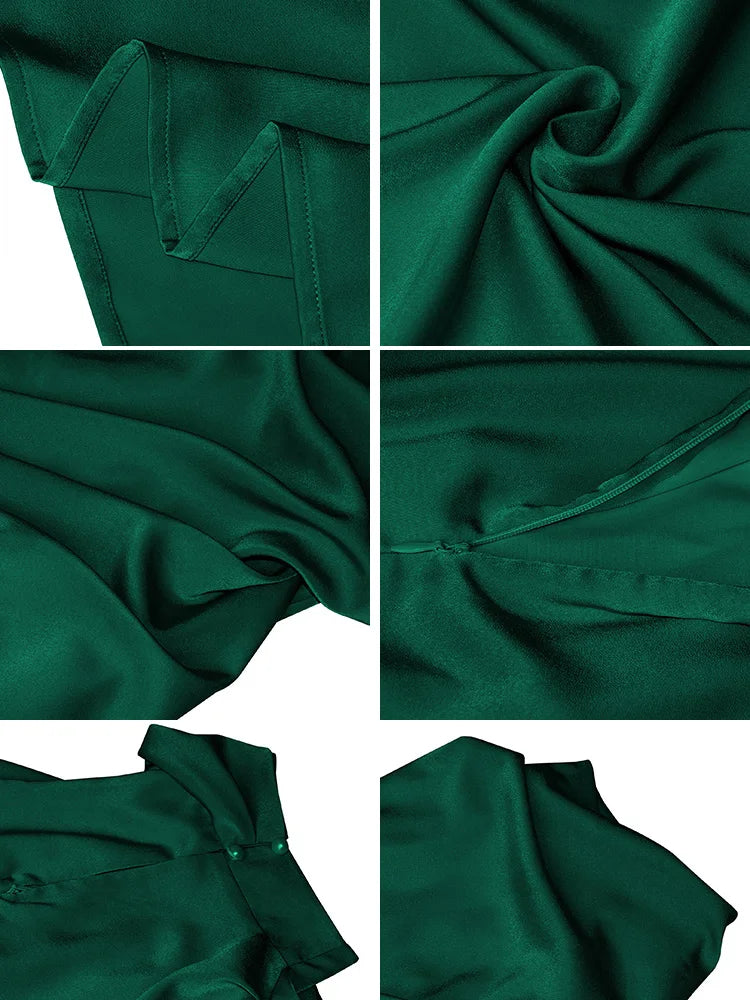 Levoire | Robe Maxi Satin Élégante