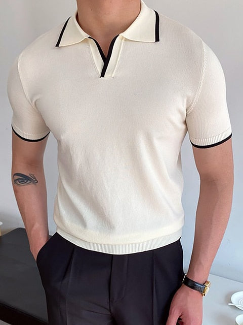Levoire | Polo À Col Cubain Blanc