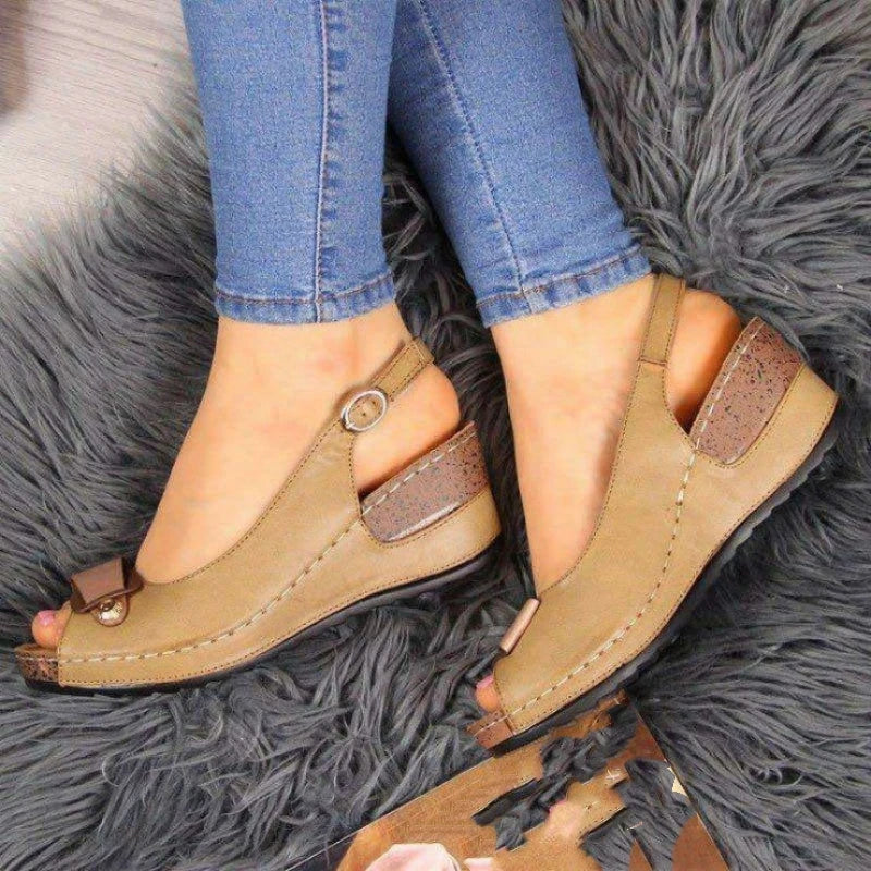 Levoire | Sandales Ouvertes Confortables Spenne Khaki