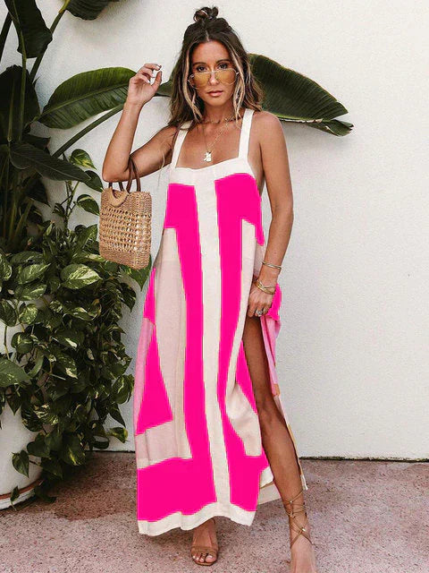 Levoire | Cache-maillot avec encolure carrée Rose