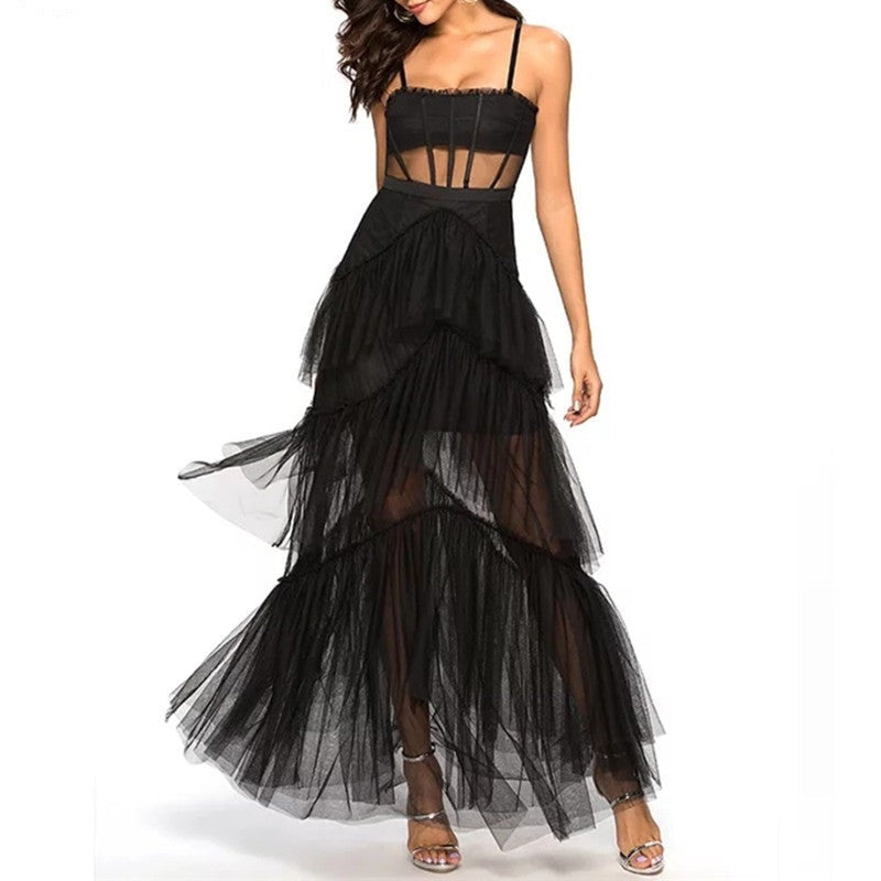 Levoire | Robe Maxi Corset Blonde À Épaules Dénudées