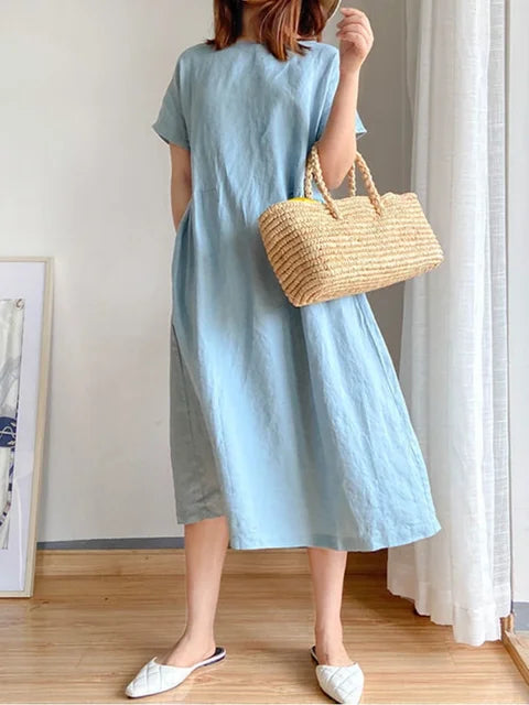 Levoire | Robe Midi Légère Bleu clair
