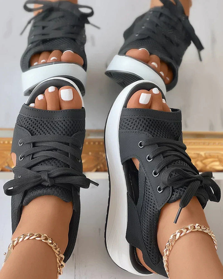Levoire | Sandales Muffin Orthopédiques Confortables Noir