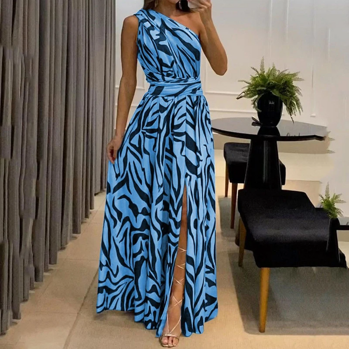 Levoire | Vêtements De Mode Robe À Motifs Bleu