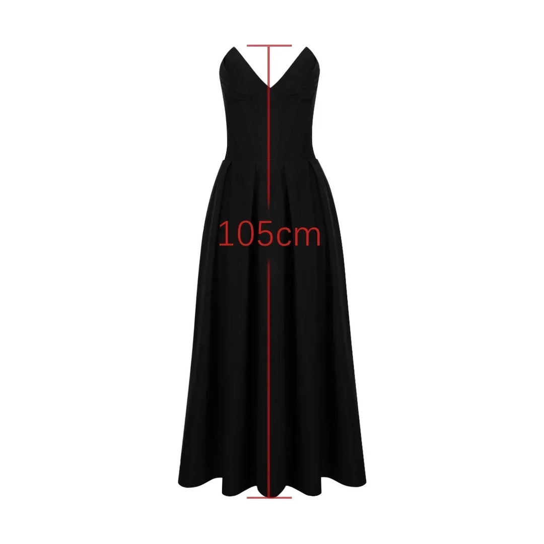 Levoire | Robe Longue Style Corset À Épaules Dénudées