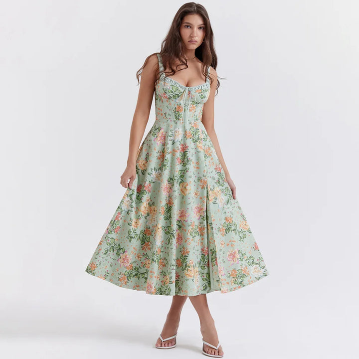 Levoire | Robe chaude pour jours d'été Vert