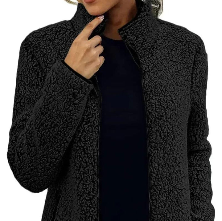 Levoire | Veste Polaire Longue À Manches Longues Chaude Avec Poches Noir
