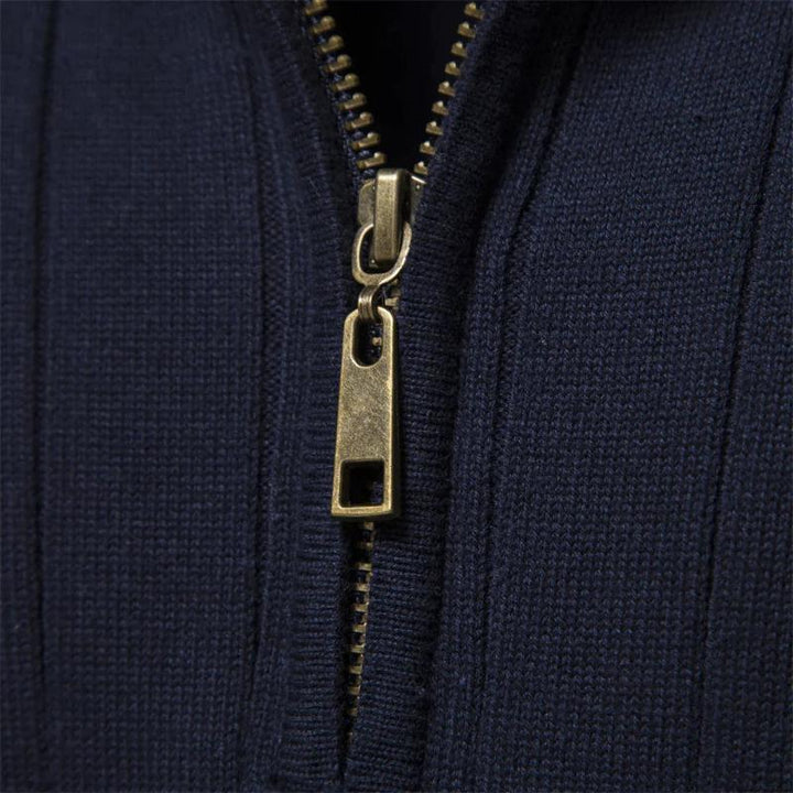 Levoire | Demi-Zip Col Montant Pull En Maille Pull Pour Hommes