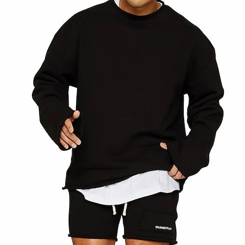 Levoire | Chemise De Base À Manches Longues Vêtements Pour Hommes Noir