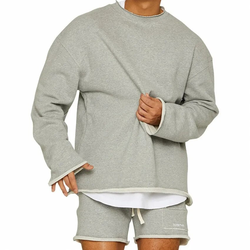 Levoire | Chemise De Base À Manches Longues Vêtements Pour Hommes Gris