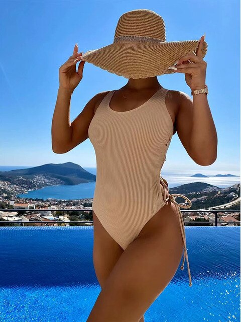 Levoire | Maillot de bain une pièce dos nu Kaki