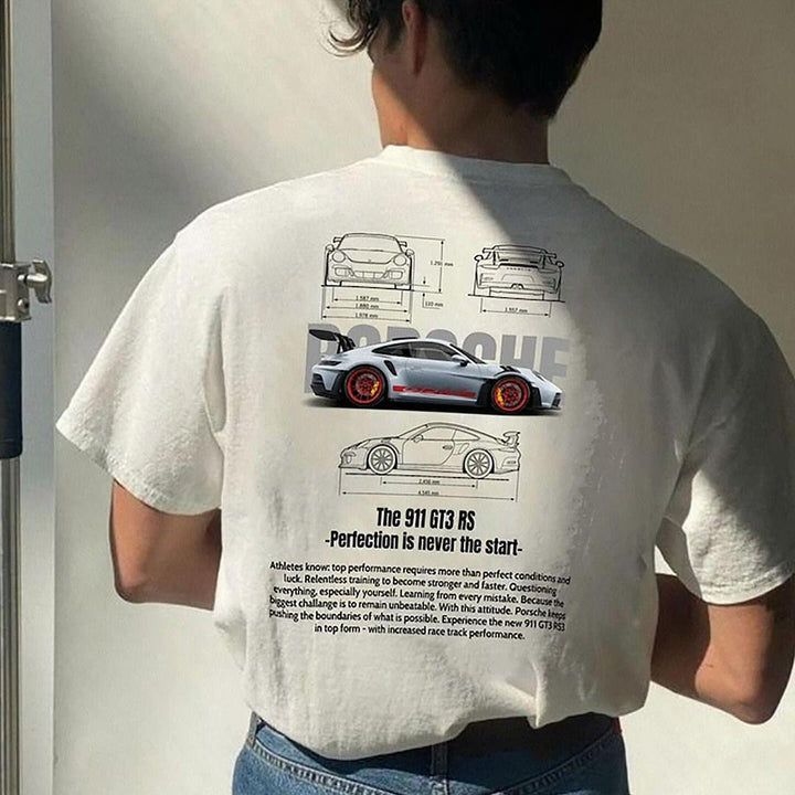 Levoire | Autoprint Grandes Tailles Chemises Vêtements Pour Hommes T-shirt surdimensionné