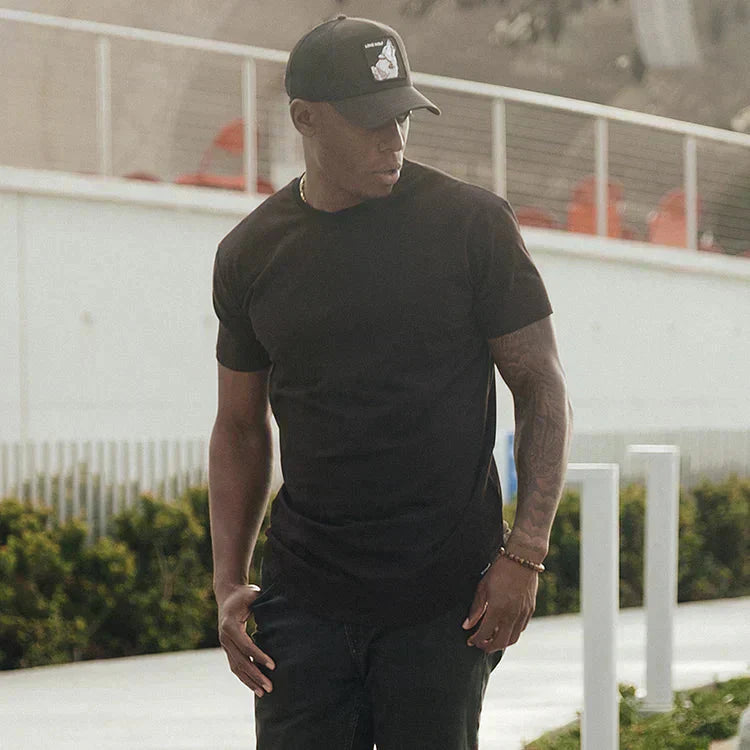 Levoire | Col Rond Chemises À Manches Courtes Vêtements Pour Hommes Noir 3XL