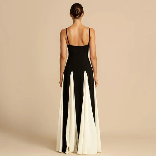 Levoire | Robe Maxi Splice Dos Nu Épaule Dénudée