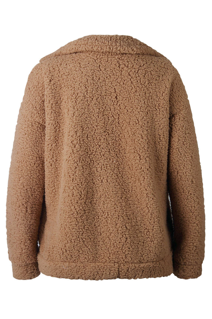 Levoire | Veste shaggy à fermeture éclair en peluche