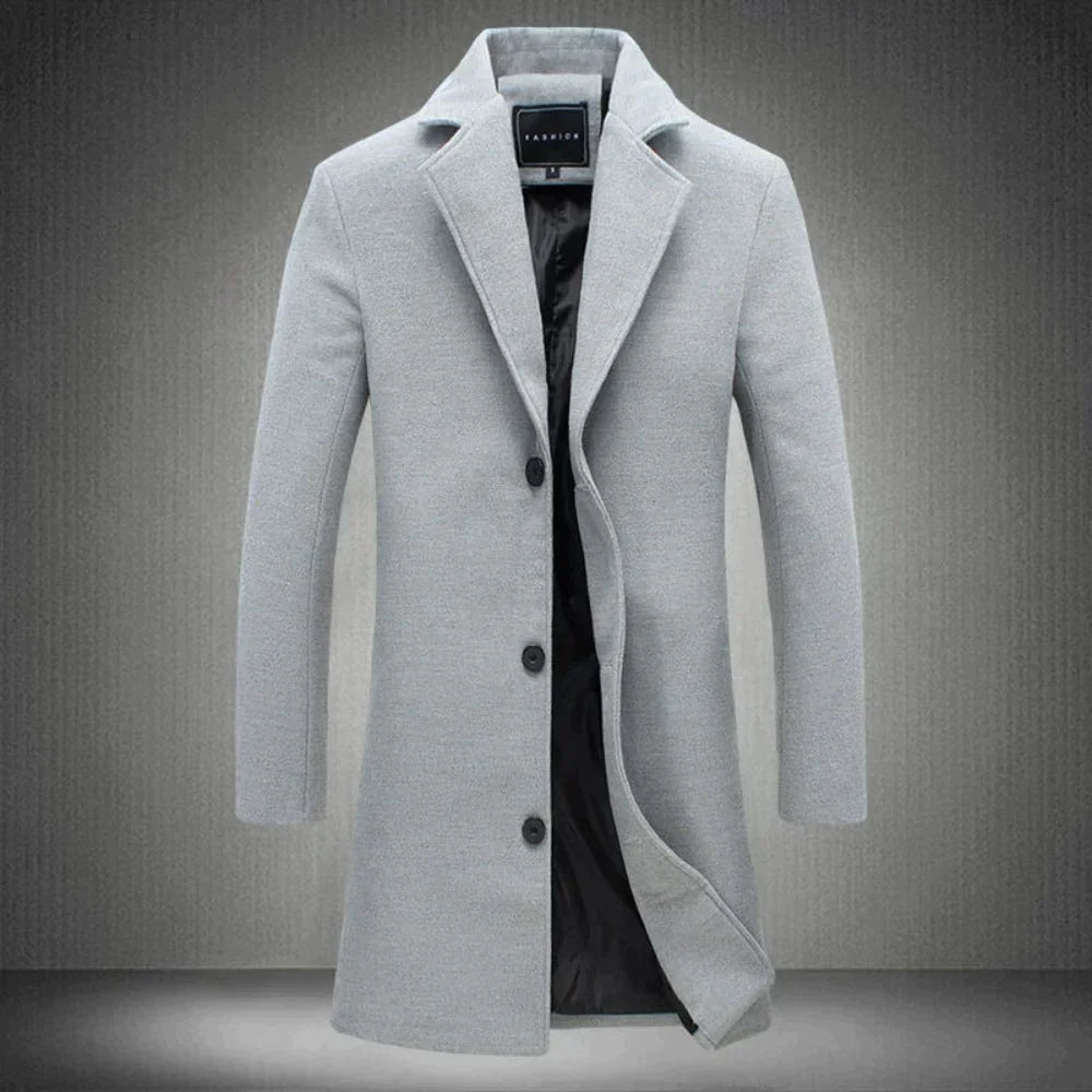 Levoire | Veste En Laine Pour Hommes Gris clair