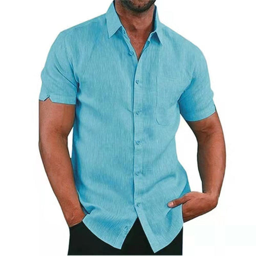 Levoire | Chemises En Lin À Manches Courtes Pour Hommes