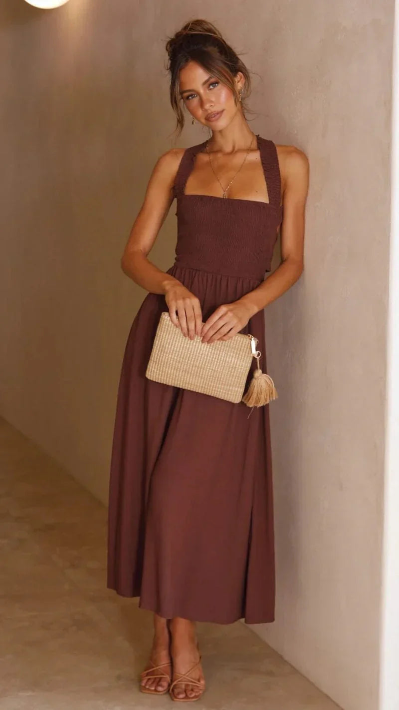 Levoire | Belle Robe Maxi Sans Bretelles Avec Bretelles