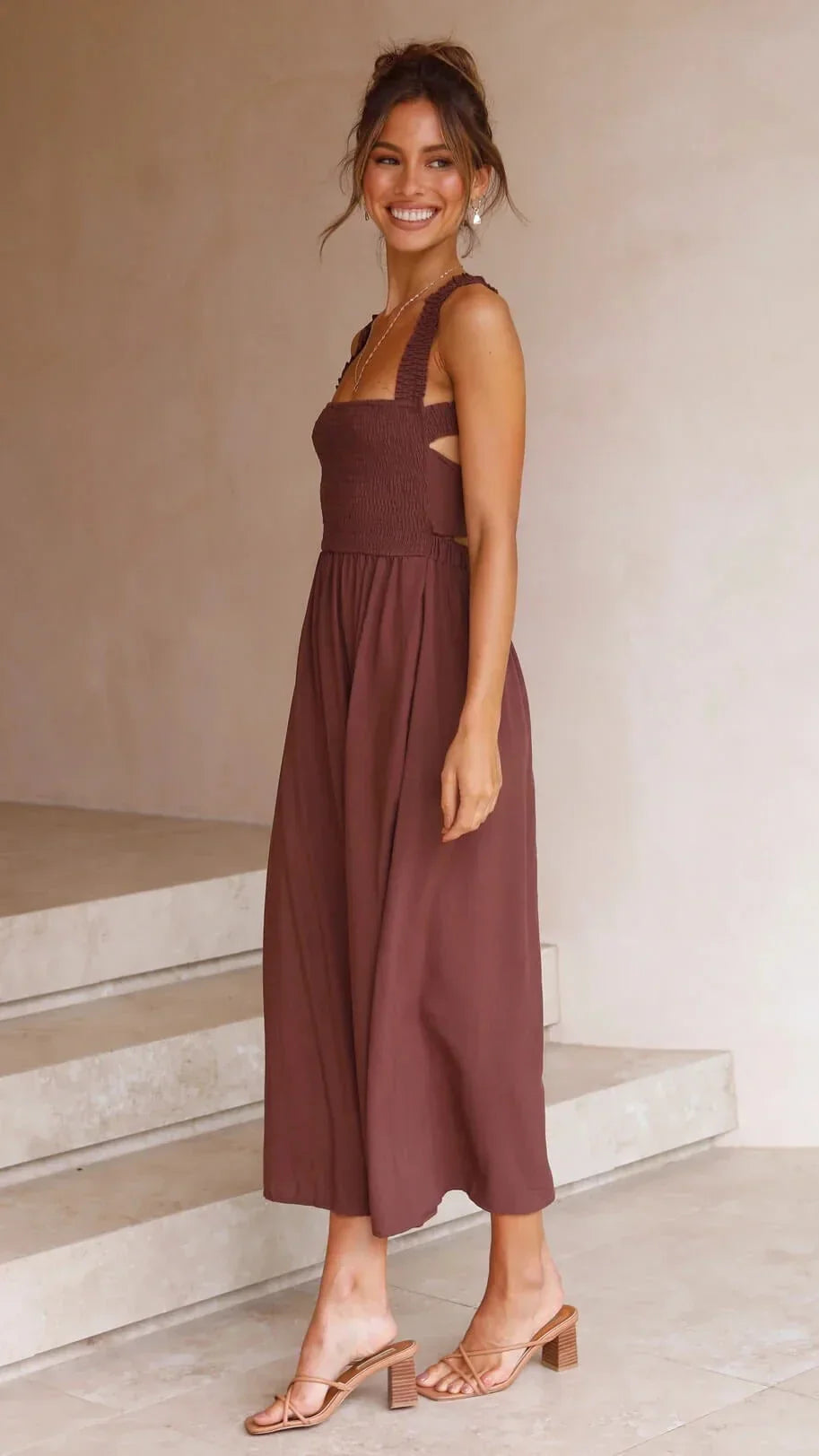 Levoire | Belle Robe Maxi Sans Bretelles Avec Bretelles