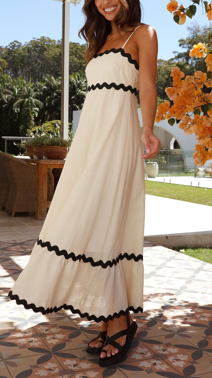 Levoire | Robe maxi décontractée à contraste