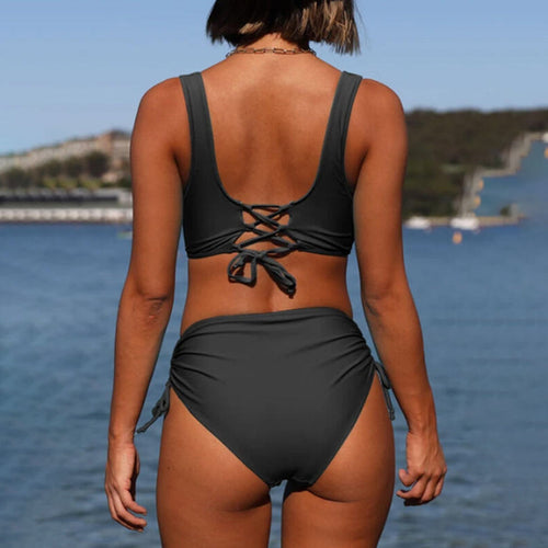 Levoire | Ensemble De Bikini Élégant Avec Dos Croisé Pour Femmes