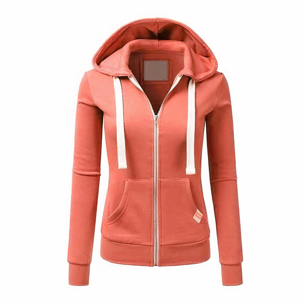 Levoire | Pull Zippé Élégant Pour Femmes Orange