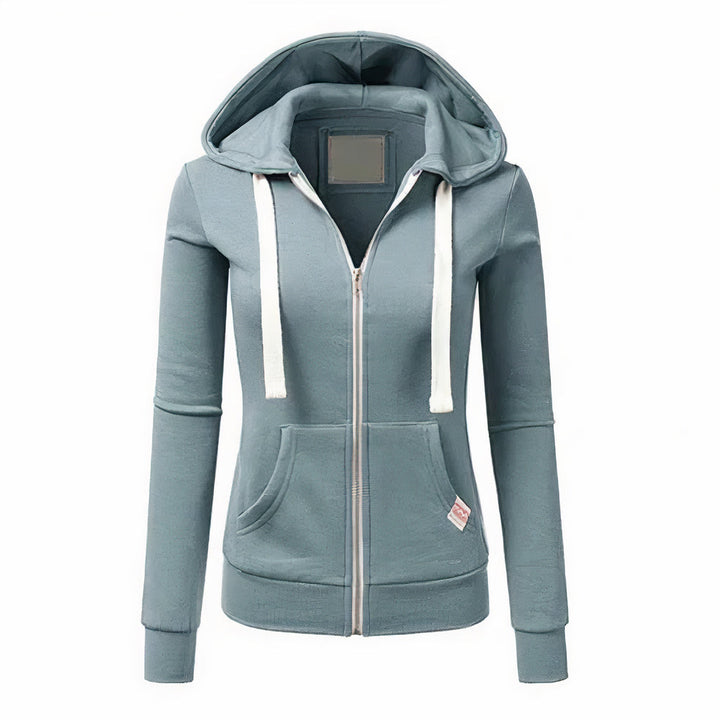 Levoire | Pull Zippé Élégant Pour Femmes Bleu clair
