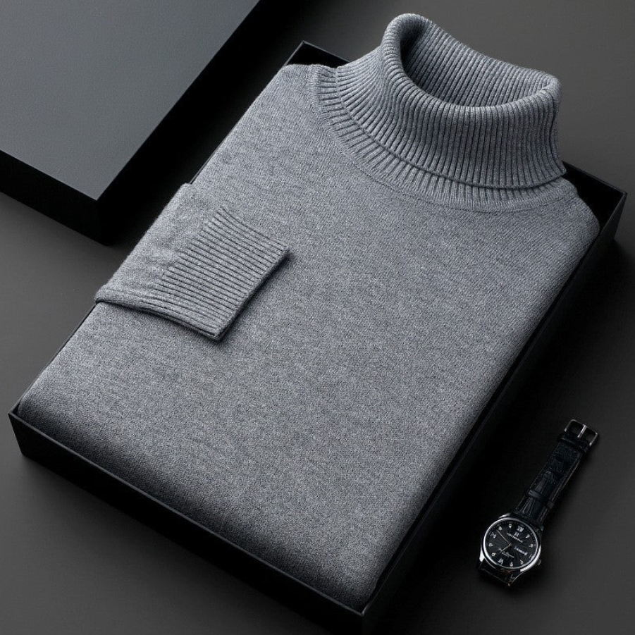 Levoire | Édler col rond en laine Gris
