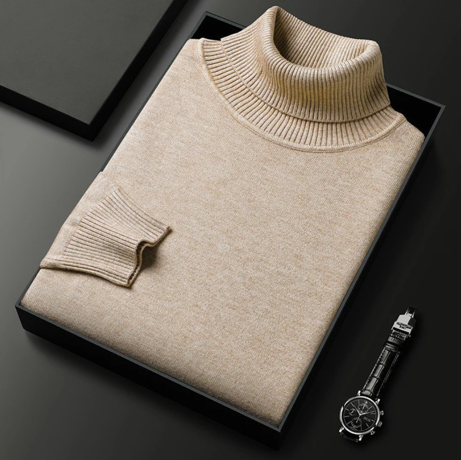 Levoire | Édler col rond en laine Beige