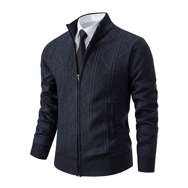 Levoire | Pulls Veste Homme Avec Zip Confortable Et Élégante Gris foncé