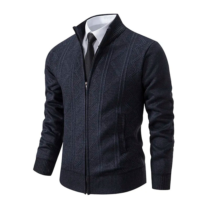 Levoire | Pulls Veste Homme Avec Zip Confortable Et Élégante Gris foncé