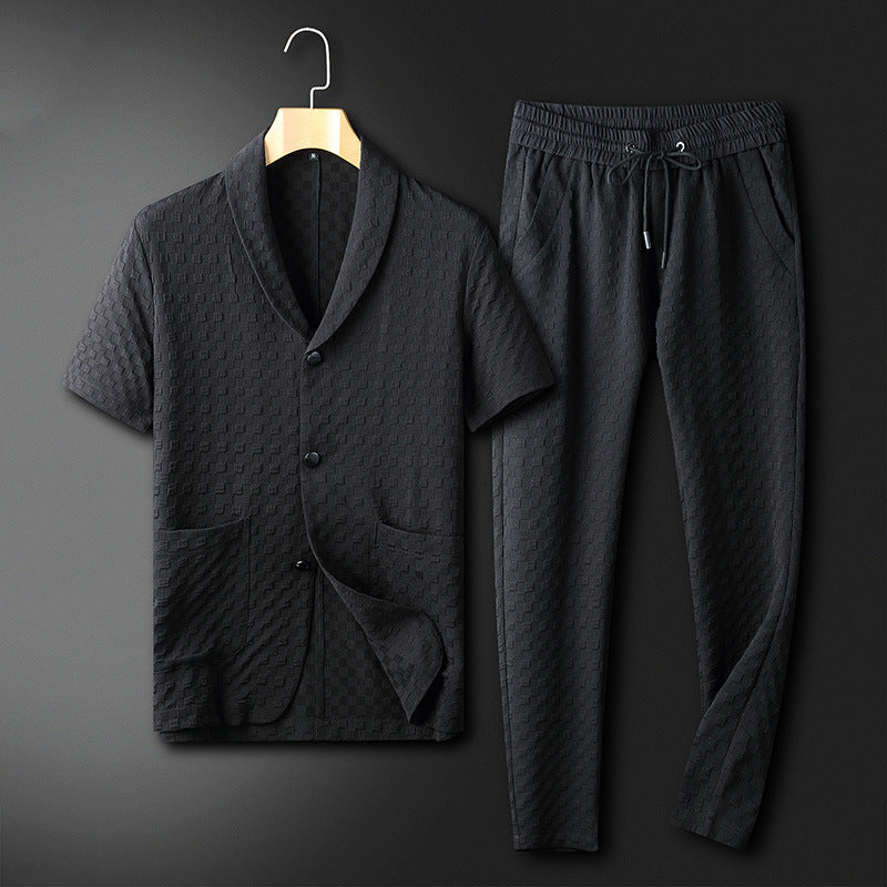 Levoire | Costume Deux Pièces Premium Moderne Hommes Noir