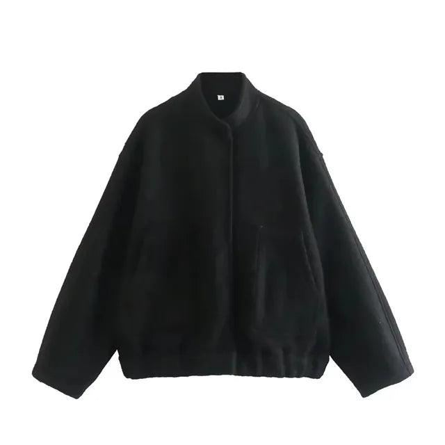 Levoire | Veste Bomber Streetwear Élégante S Noir
